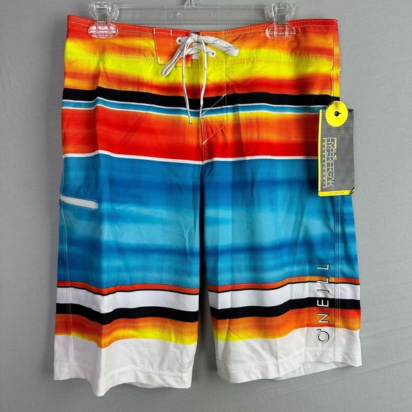 O’Neill Hyperfreak Men’s 30 Board Shorts 21” Length Stretch Cinch Fly - Picture 1 of 8